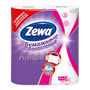 Бумажные полотенца ZEWA Premium 2 шт.  фото 1036
